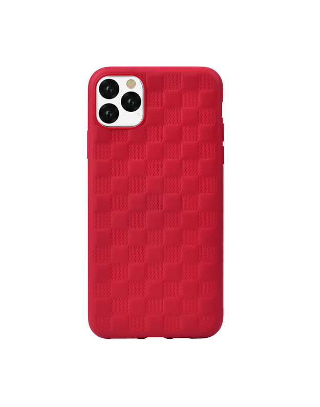 Devia Woven2 Pattern Design Soft Case iPhone 11 Pro red