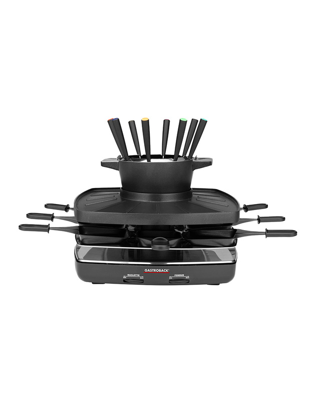 Gastroback 42567 Raclette Fondue Set Family and Friends