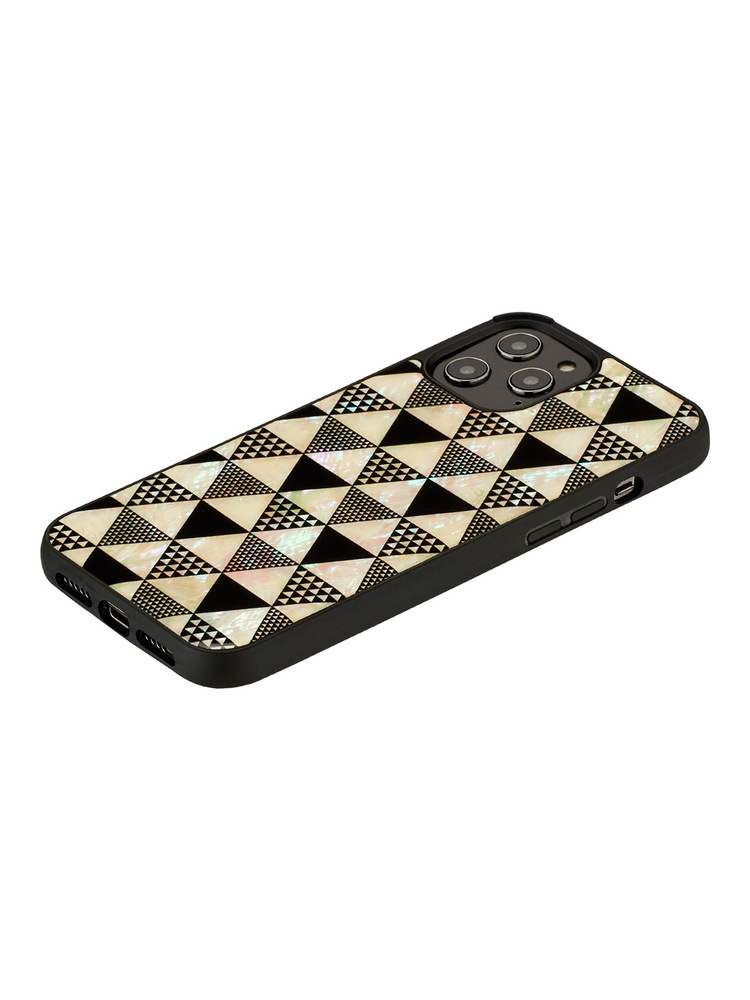 iKins case for Apple iPhone 12/12 Pro pyramid black