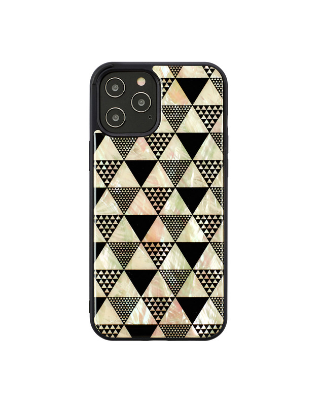 iKins case for Apple iPhone 12/12 Pro pyramid black