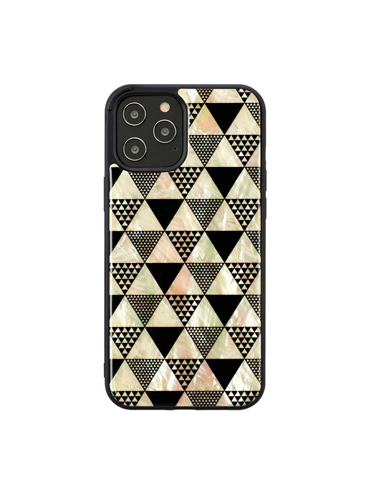 iKins case for Apple iPhone 12/12 Pro pyramid black