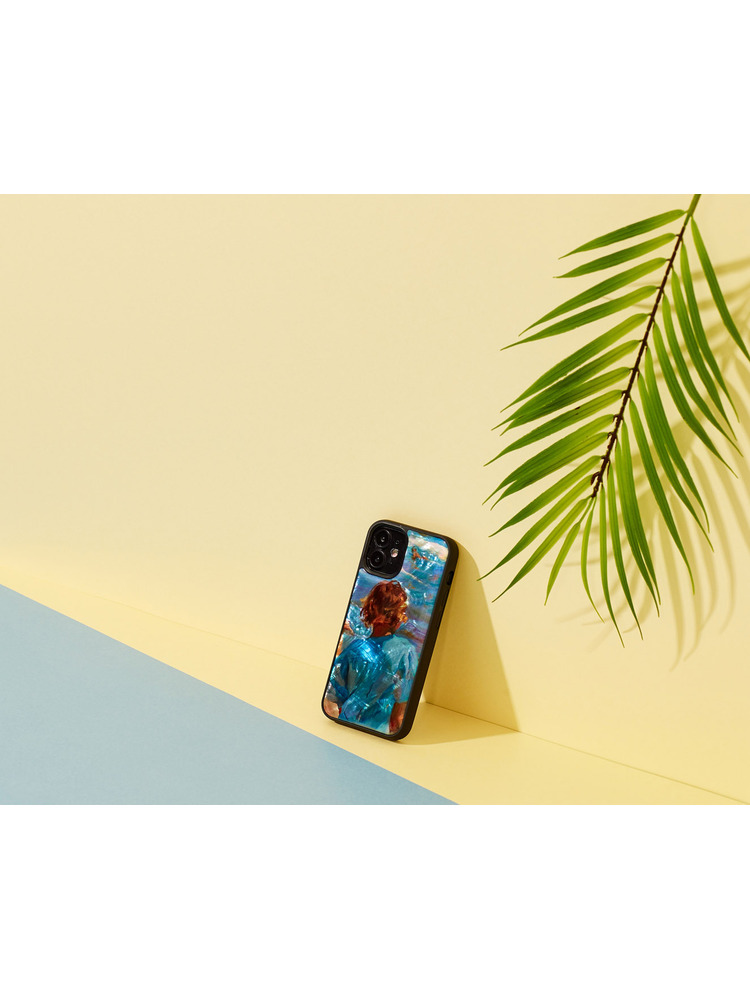 iKins case for Apple iPhone 12 mini children on the beach