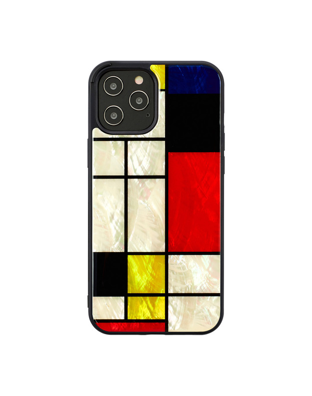 iKins case for Apple iPhone 12 Pro Max mondrian black