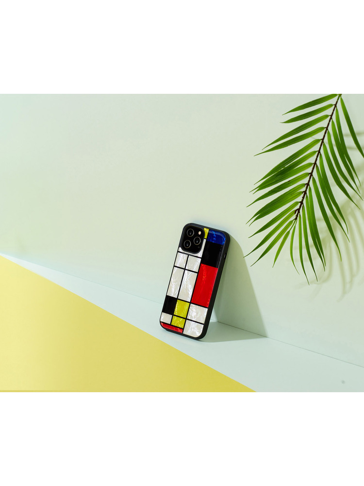 iKins case for Apple iPhone 12 Pro Max mondrian black