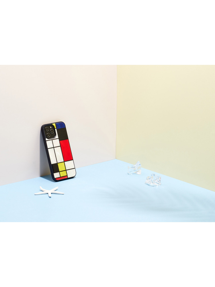 iKins case for Apple iPhone 12 Pro Max mondrian black