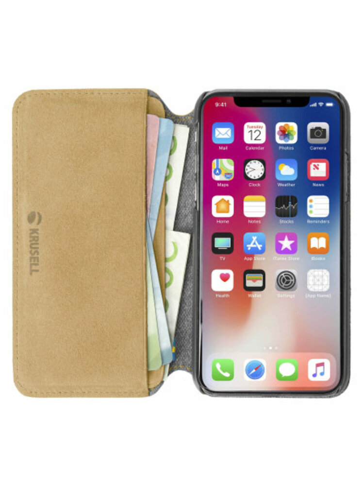 Krusell Broby 4 Card SlimWallet Apple iPhone XS cognac