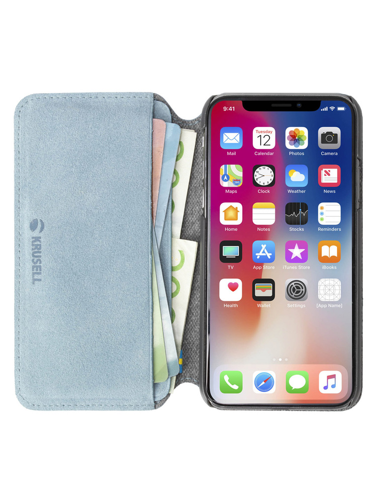 Krusell Broby 4 Card SlimWallet Apple iPhone XS Max light blue