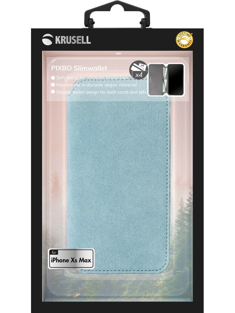 Krusell Broby 4 Card SlimWallet Apple iPhone XS Max light blue