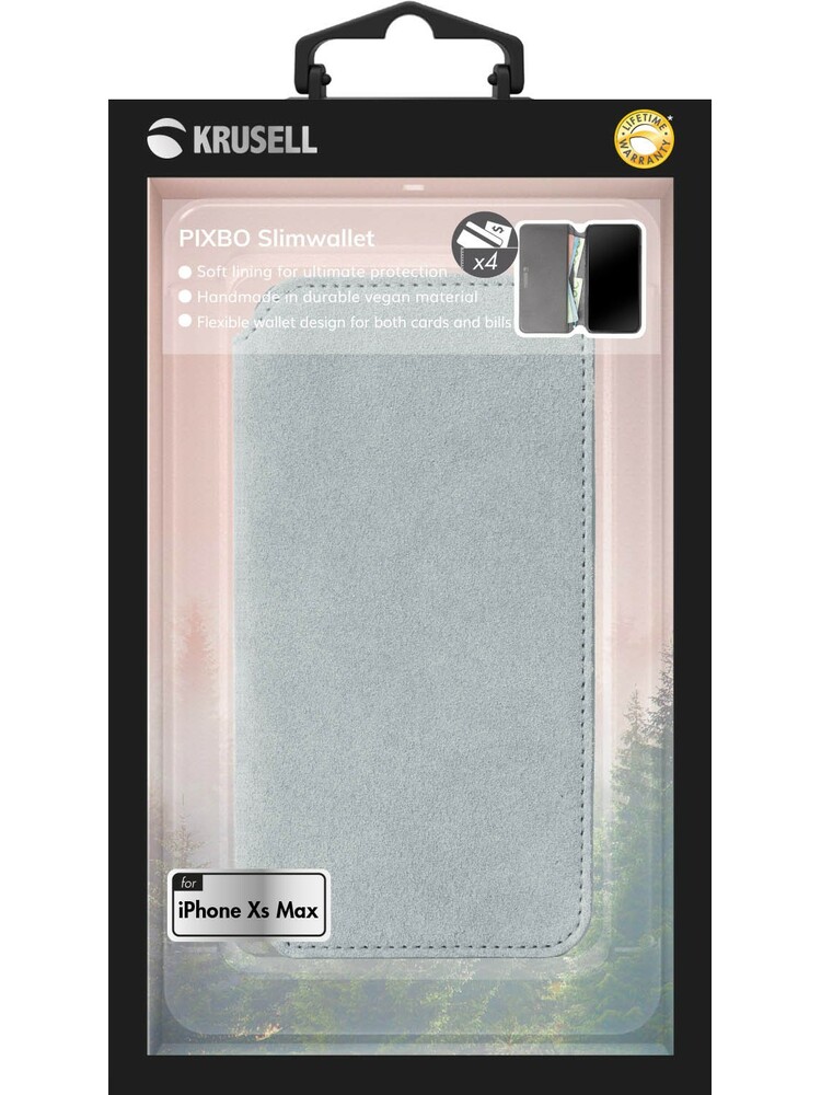 Krusell Broby 4 Card SlimWallet Apple iPhone XS Max light grey