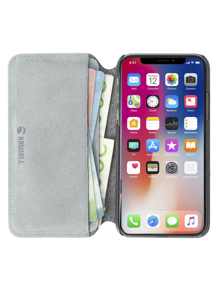 Krusell Broby 4 Card SlimWallet Apple iPhone XS Max light grey