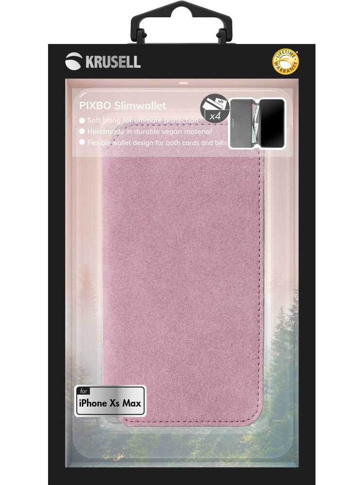 Krusell Broby 4 Card SlimWallet Apple iPhone XS Max pink