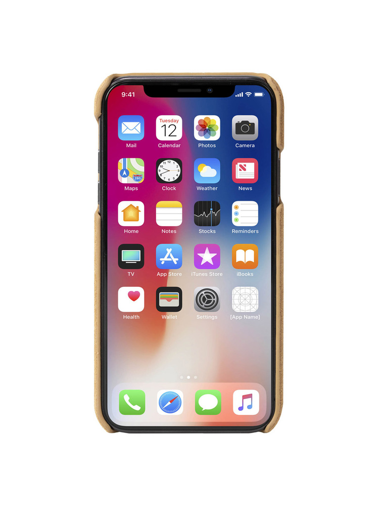 Krusell Broby Cover Apple iPhone XS Max cognac