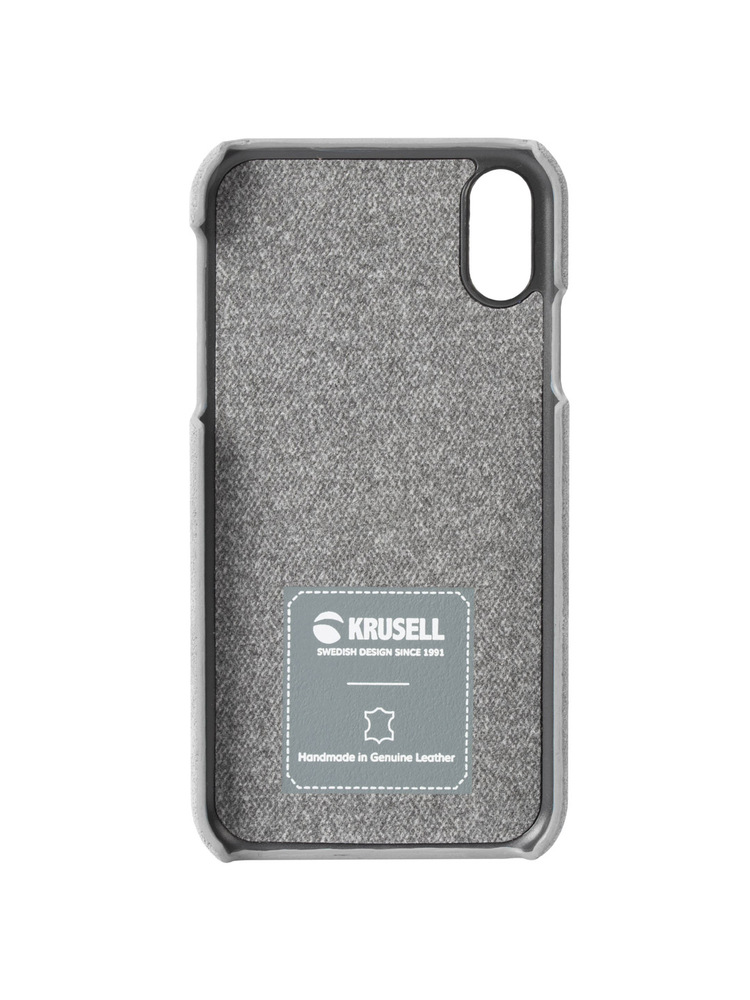 Krusell Broby Cover Apple iPhone XS Max light grey