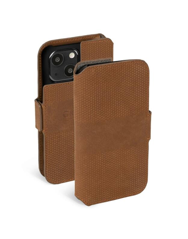 Krusell Leather PhoneWallet Apple iPhone 13 cognac (62398)