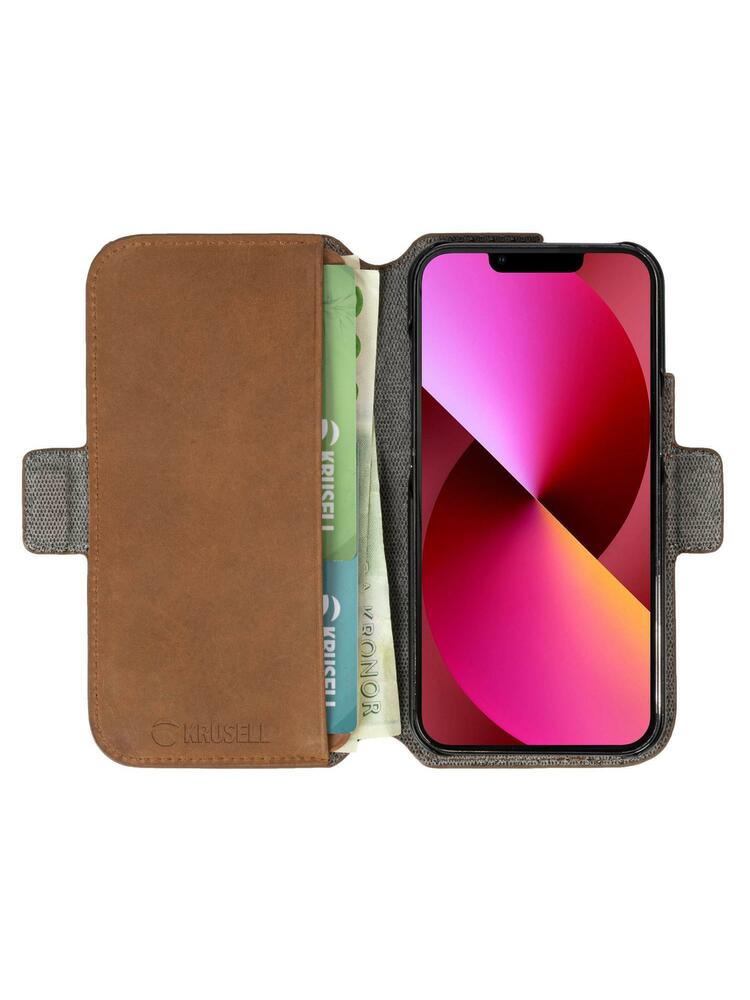 Krusell Leather PhoneWallet Apple iPhone 13 cognac (62398)