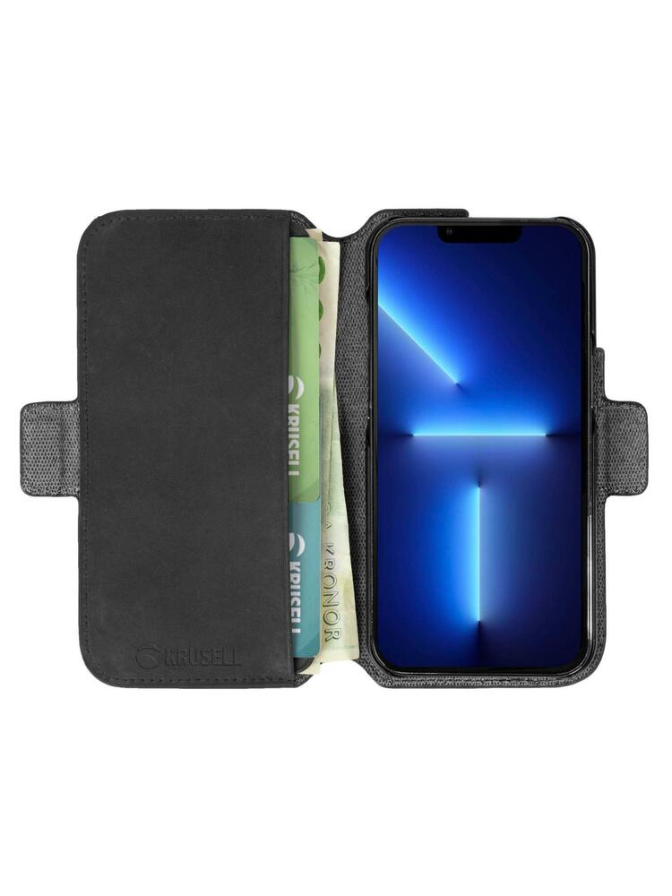 Krusell Leather PhoneWallet Apple iPhone 13 Pro Max black (62396)