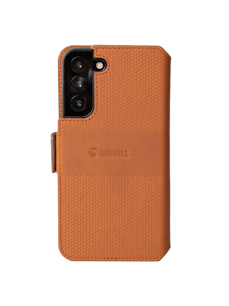 Krusell Leather PhoneWallet Samsung Galaxy S22+ cognac (62468)