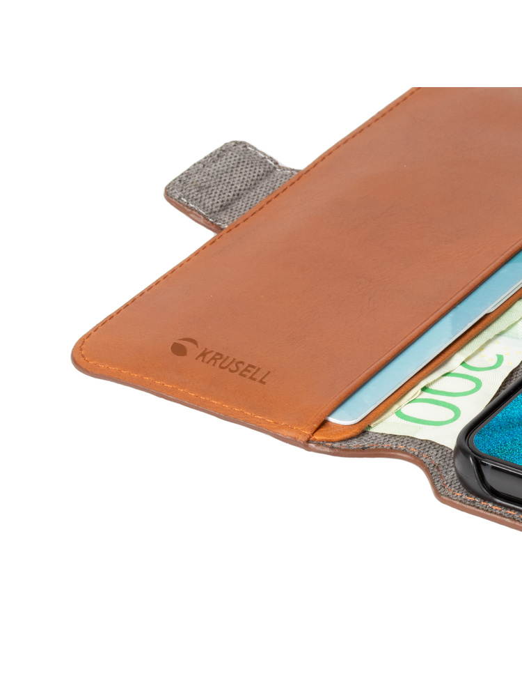 Krusell Leather PhoneWallet Samsung Galaxy S22+ cognac (62468)