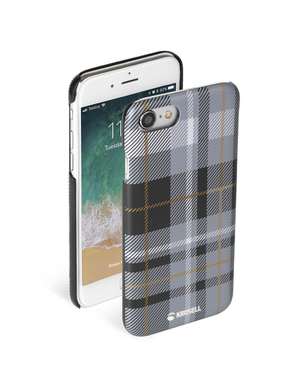 Krusell Limited Cover Apple iPhone 8/7 plaid dark grey