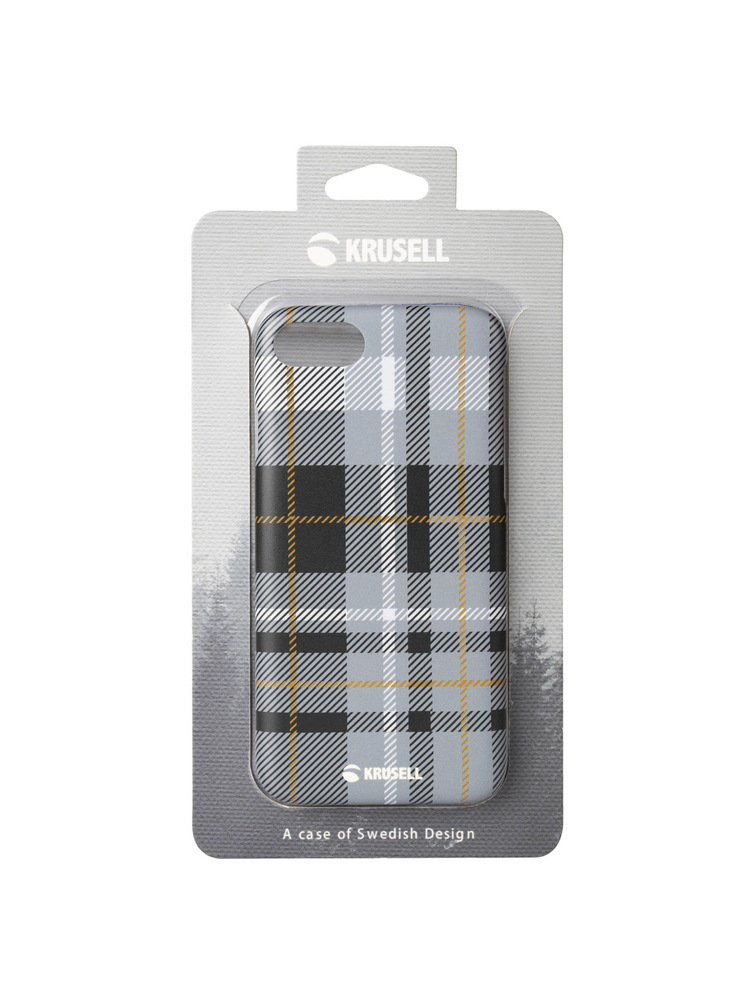 Krusell Limited Cover Apple iPhone 8/7 plaid dark grey