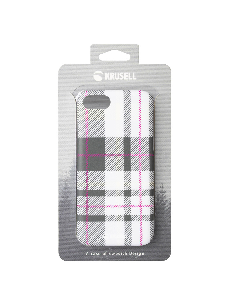 Krusell Limited Cover Apple iPhone 8/7 plaid light grey