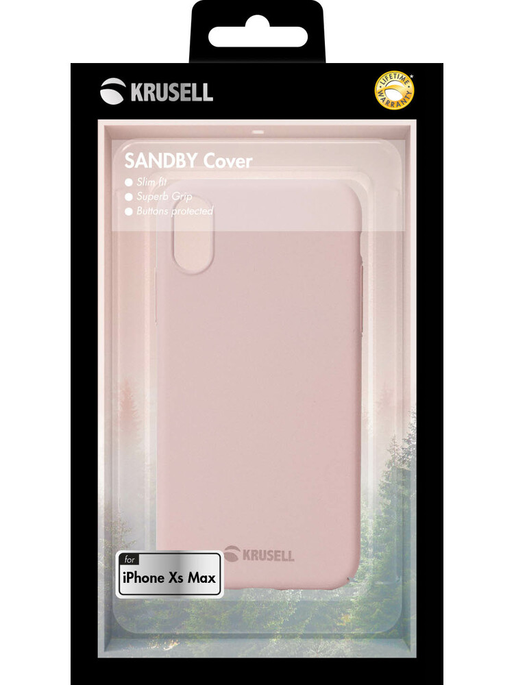 Krusell Sandby Cover Apple iPhone XS Max dusty pink