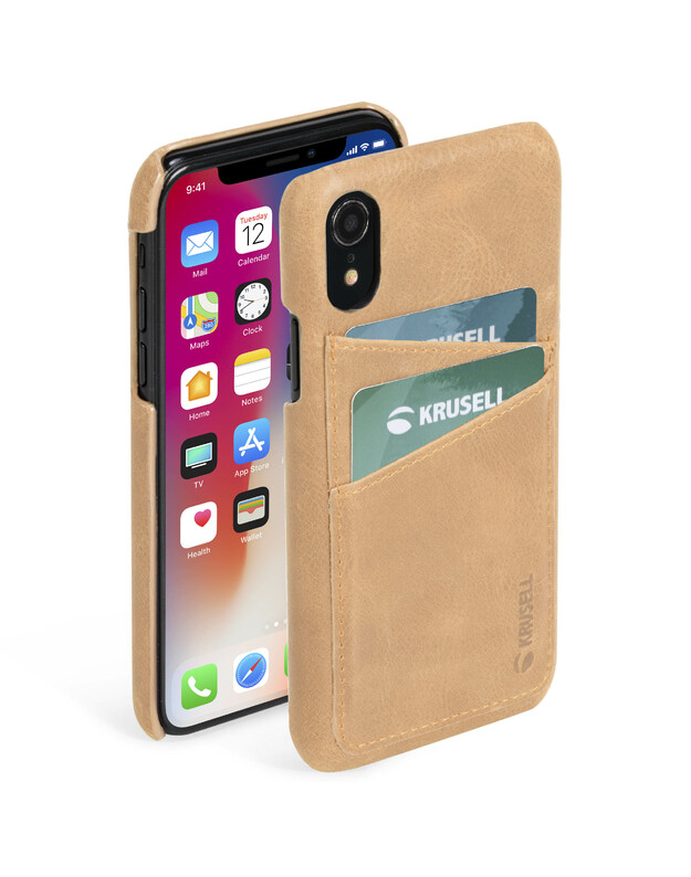 Krusell Sunne 2 Card Cover Apple iPhone XR vintage nude