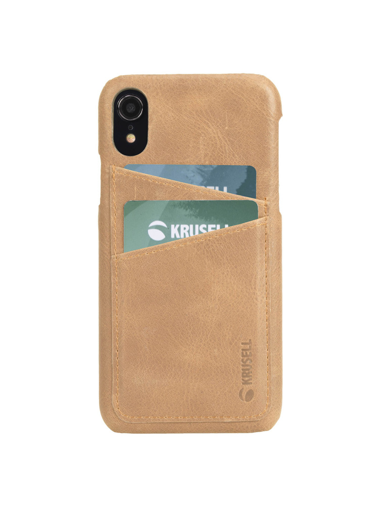 Krusell Sunne 2 Card Cover Apple iPhone XR vintage nude