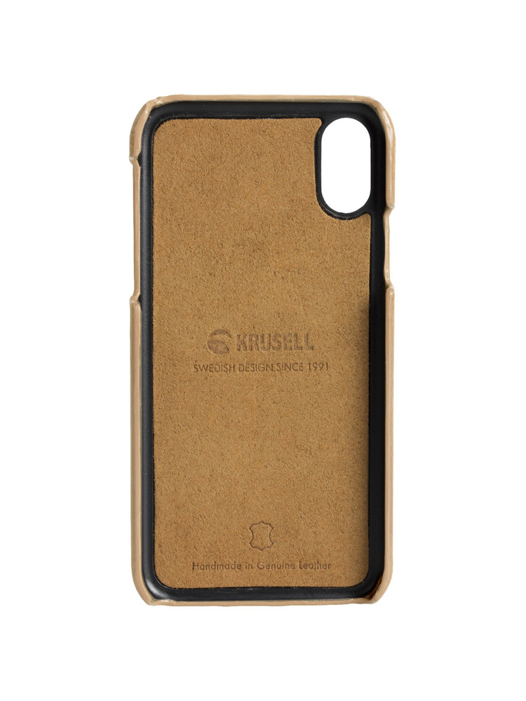 Krusell Sunne 2 Card Cover Apple iPhone XR vintage nude