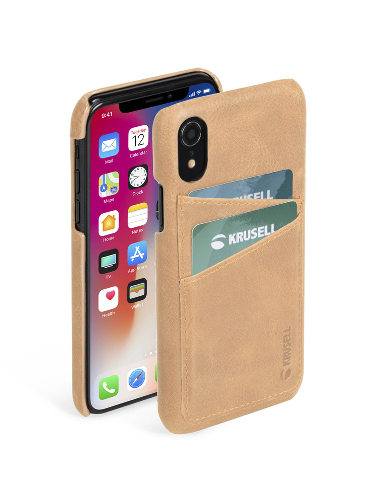 Krusell Sunne 2 Card Cover Apple iPhone XR vintage nude