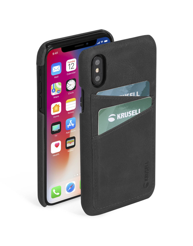 Krusell Sunne 2 Card Cover Apple iPhone XS Max vintage black