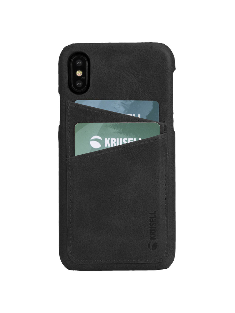 Krusell Sunne 2 Card Cover Apple iPhone XS Max vintage black