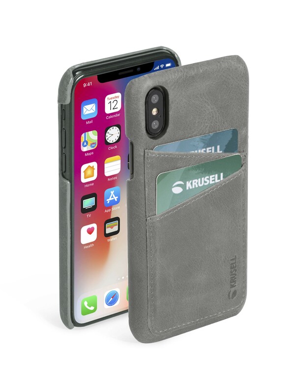 Krusell Sunne 2 Card Cover Apple iPhone XS Max vintage grey