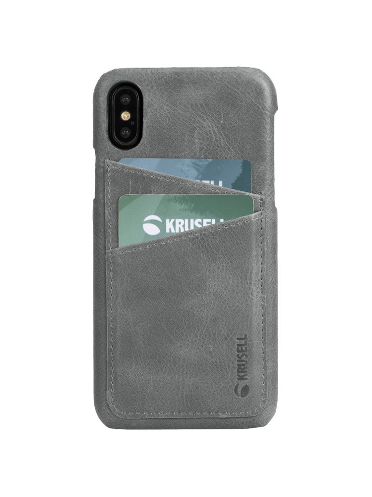 Krusell Sunne 2 Card Cover Apple iPhone XS Max vintage grey