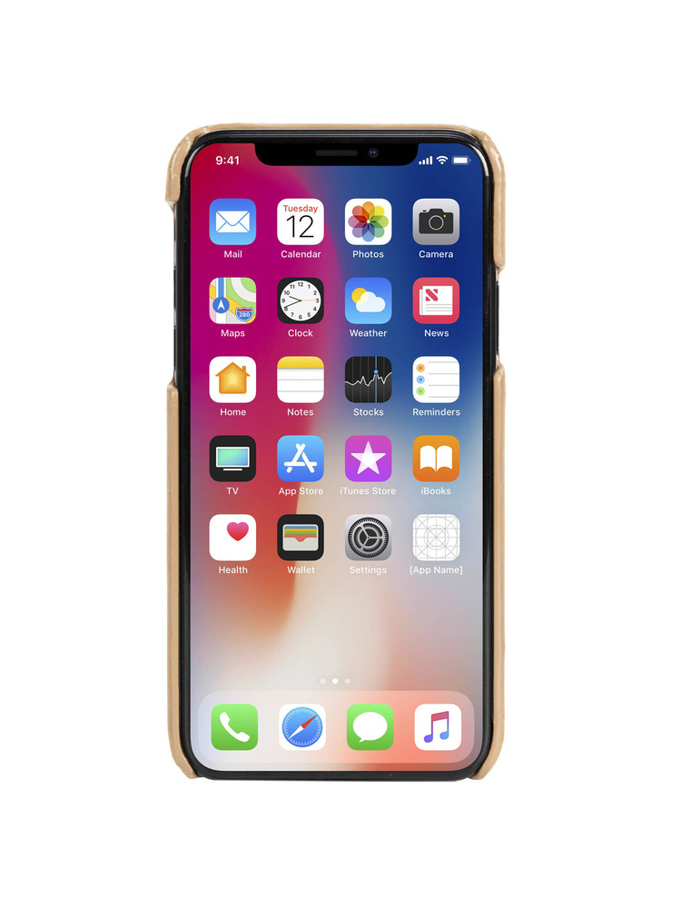 Krusell Sunne 2 Card Cover Apple iPhone XS Max vintage nude