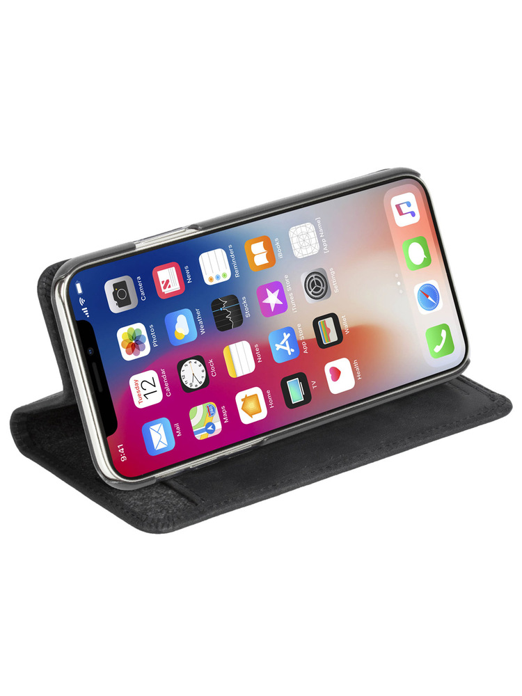 Krusell Sunne 4 Card FolioWallet Apple iPhone XS Max vintage black