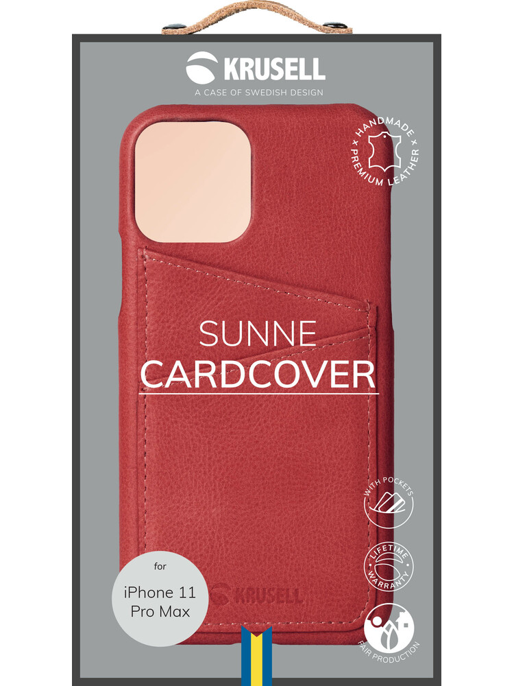 Krusell Sunne CardCover Apple iPhone 11 Pro Max vintage red (61795)