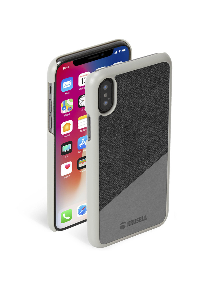 Krusell Tanum Cover Apple iPhone XS grey