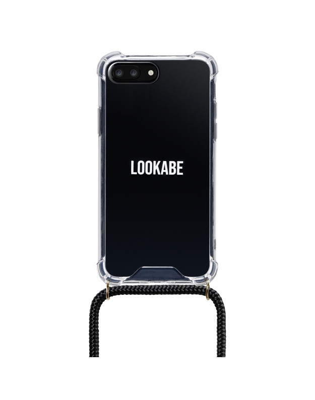 Lookabe Necklace iPhone 7/8+ gold black loo002