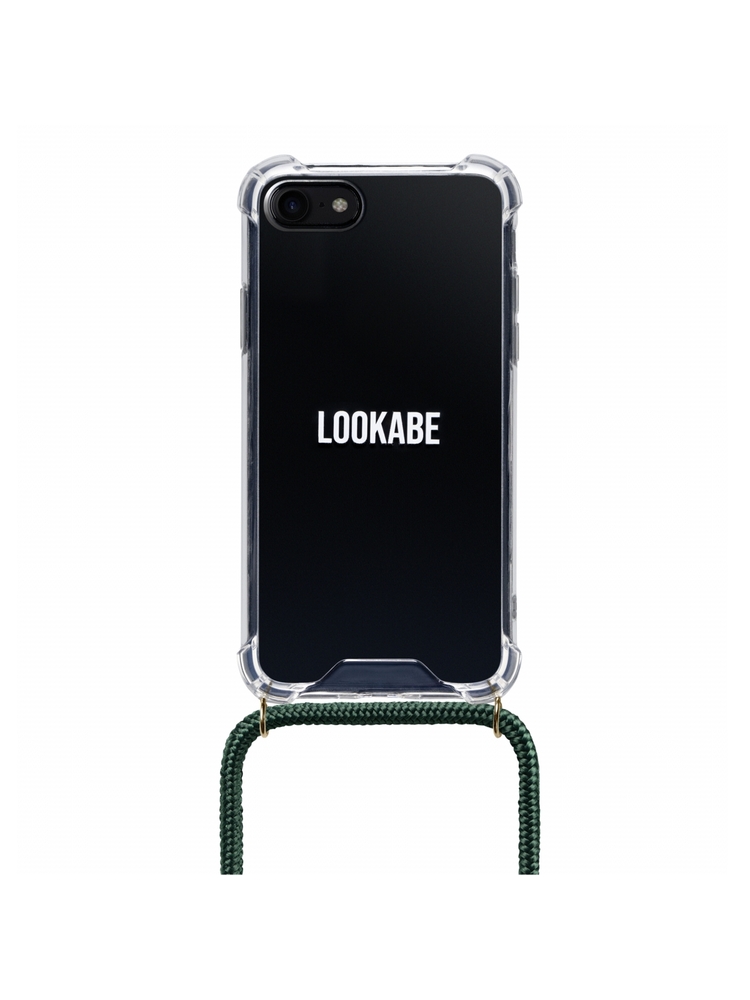 Lookabe Necklace iPhone 7/8 gold green loo011