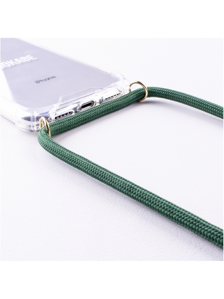 Lookabe Necklace iPhone 7/8 gold green loo011