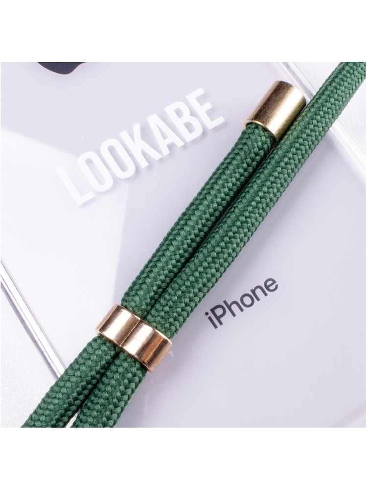 Lookabe Necklace iPhone 7/8 gold green loo011