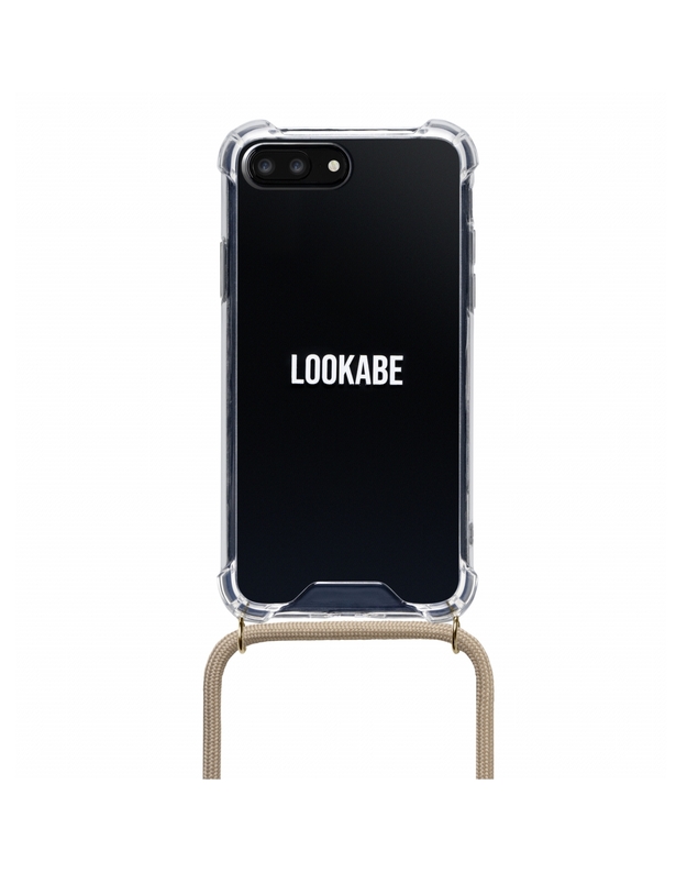 Lookabe Necklace iPhone 7/8+ gold nude loo007