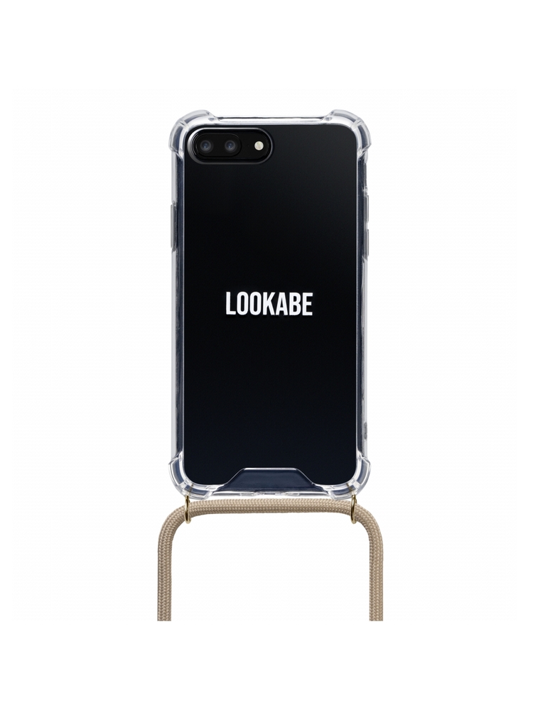 Lookabe Necklace iPhone 7/8+ gold nude loo007