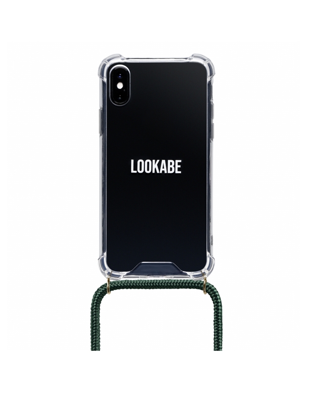 Lookabe Necklace iPhone X/Xs gold green loo013