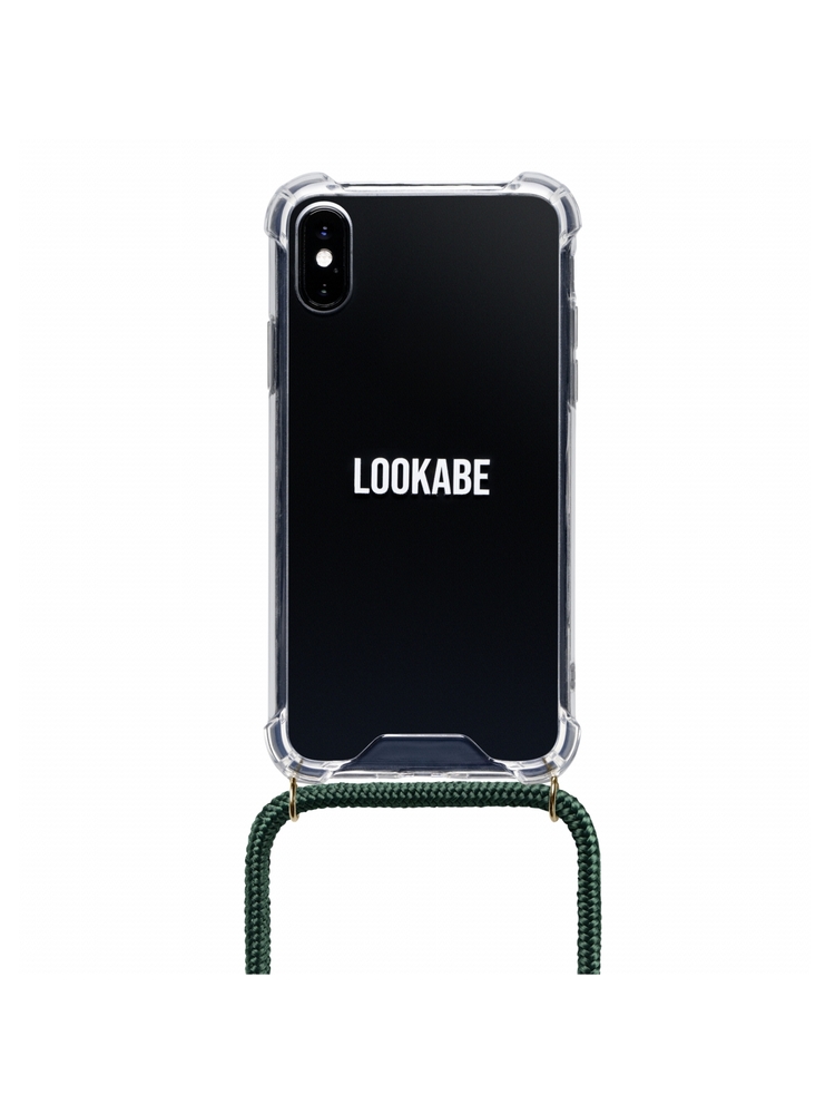 Lookabe Necklace iPhone X/Xs gold green loo013