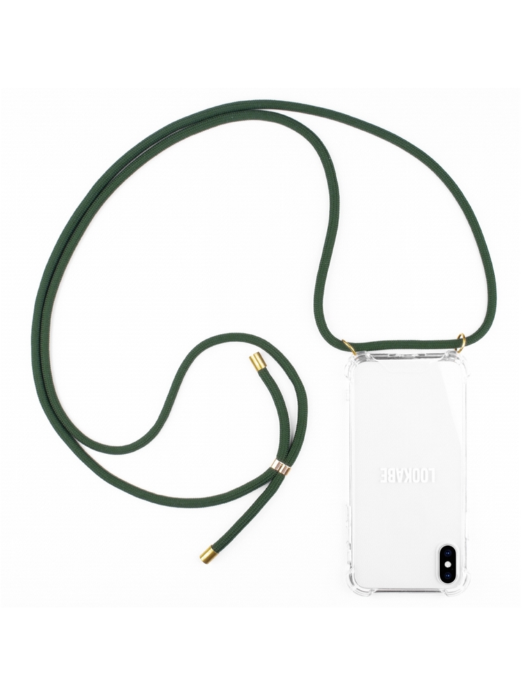 Lookabe Necklace iPhone X/Xs gold green loo013