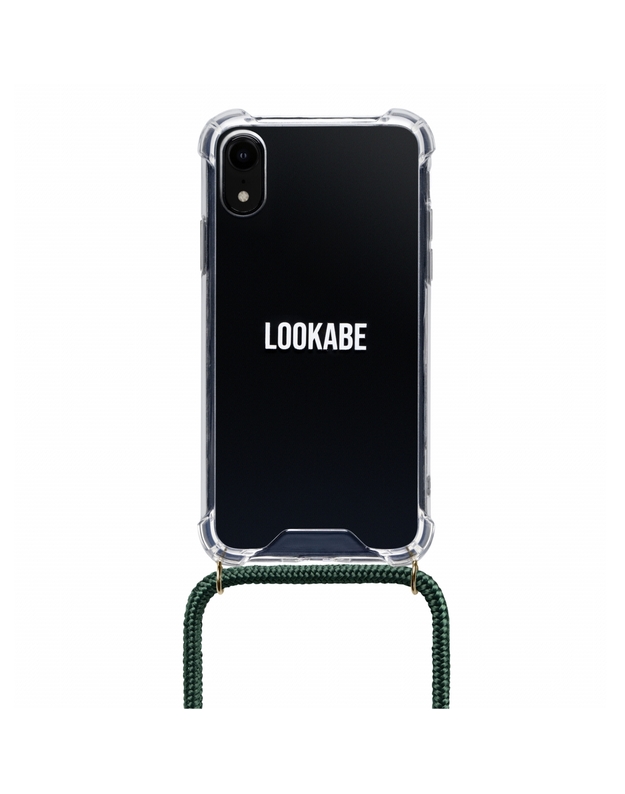 Lookabe Necklace iPhone Xr gold green loo014