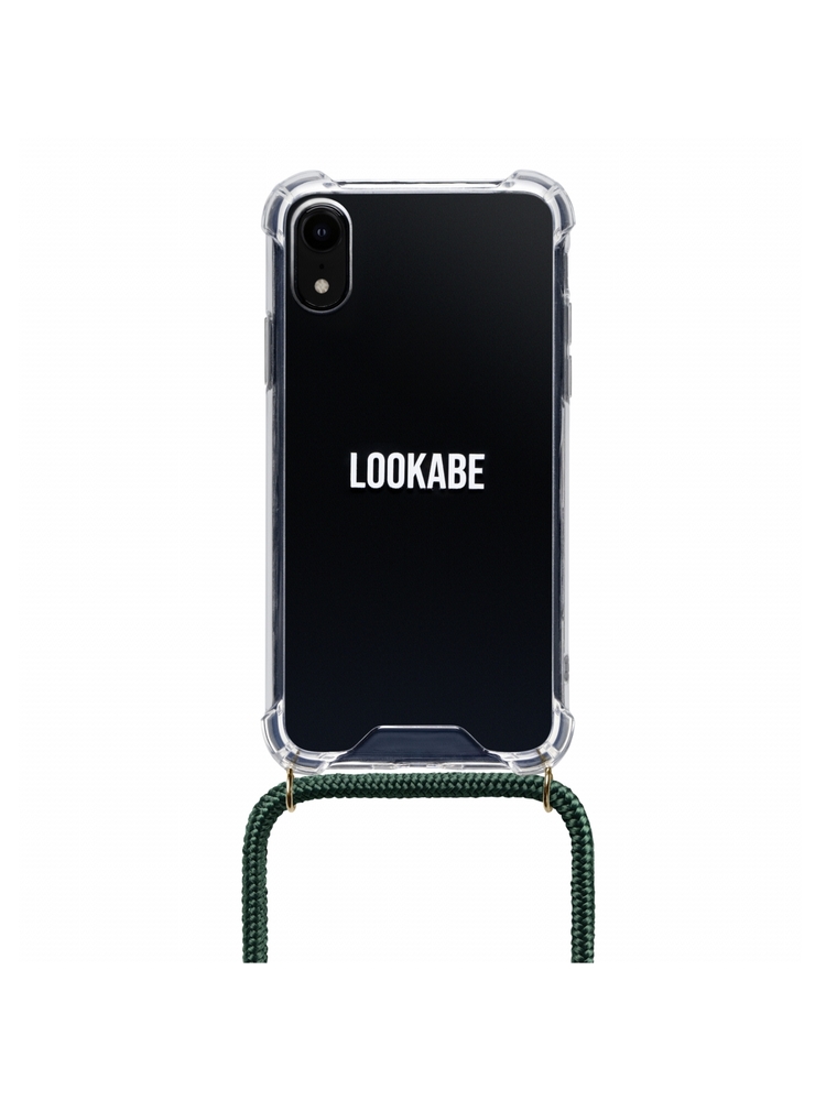 Lookabe Necklace iPhone Xr gold green loo014