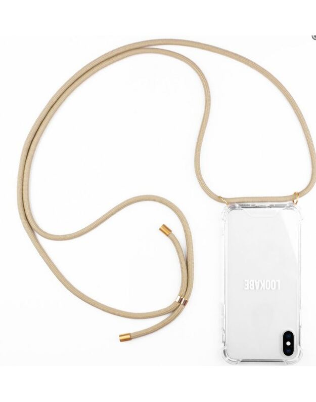 Lookabe Necklace iPhone Xr gold nude loo009